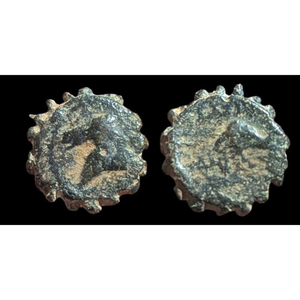 Ancient Greek Bronze Coin Antioch 162-150 BC # Demetrios I Soter ELEPHANT HORSE